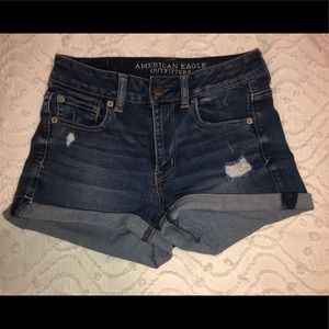 Distressed Jean Shorts